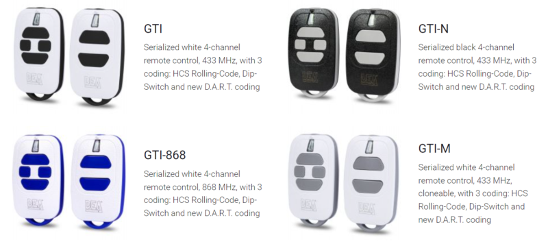 remote cổng tự động DEA