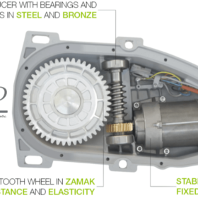 comunello motor cổng âm sàn 4