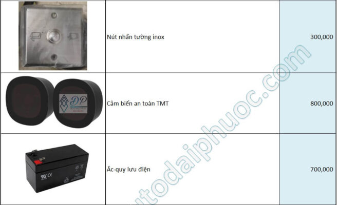phụ kiện cổng tự động 1