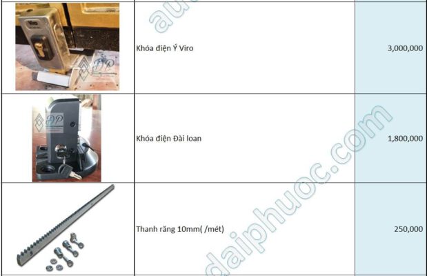 phụ kiện cổng tự động 2