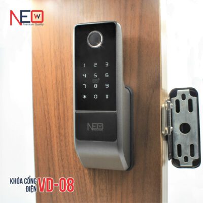 khóa cổng vân tay 2 mặt