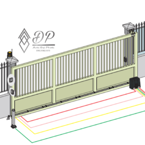 motor cổng lùa Genius - sơ đồ đi dây