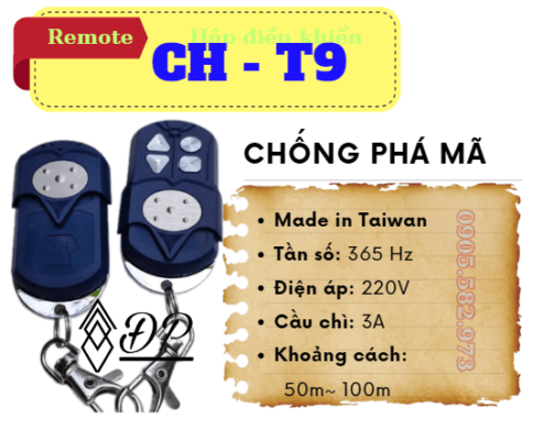 remote cửa cuốn CH- T9 (2)