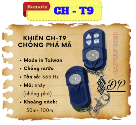 remote cửa cuốn CH- T9 (5)