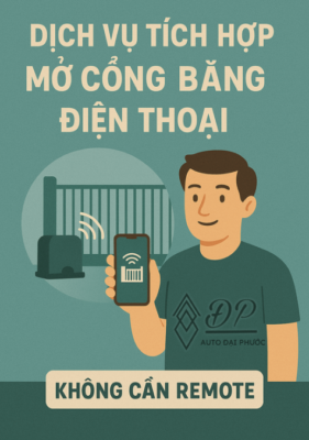 dịch vụ lắp bộ điều khiển cửa qua điện thoại