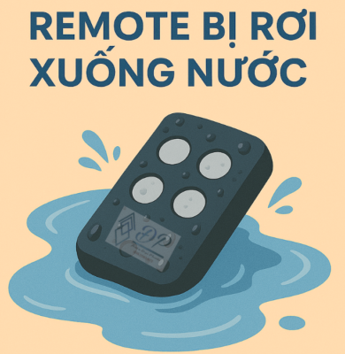 xử lý remote bị rơi nước