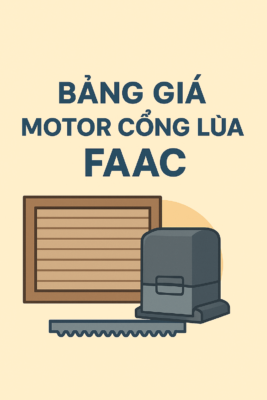 Bảng giá motor cổng lùa FAAC