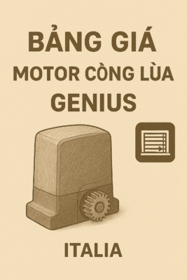 Bảng giá motor cổng lùa GENIUS