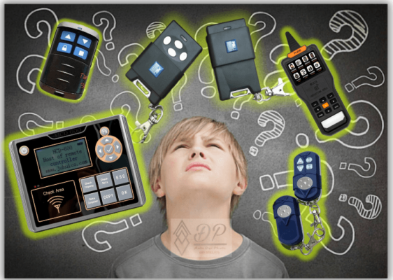 phân biệt remote cửa các loại