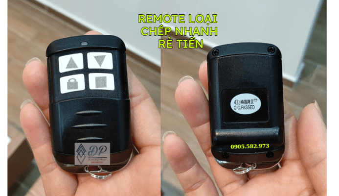 phân biệt remote cửa loại chép nhanh